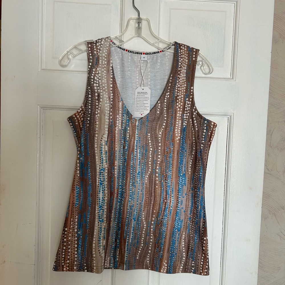 Stylish Multicolor Sleeveless Top